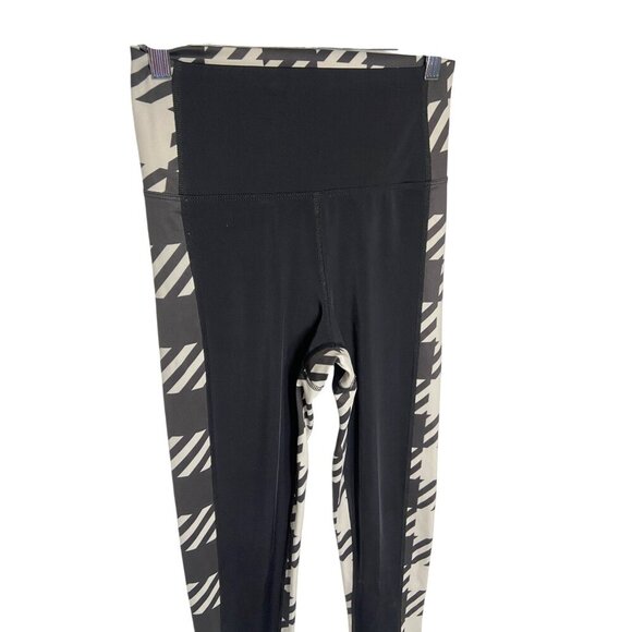 Beach Riot Houndstooth Colorblock Black White Leggings-sz Medium - Picture 7 of 10